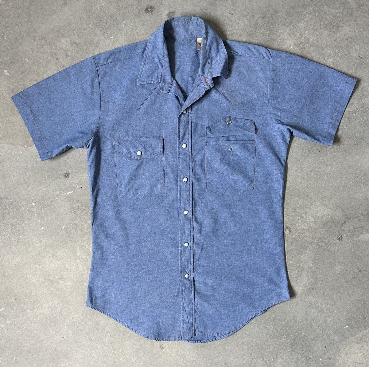 Vintage VINTAGE COWBOY CHAMBRAY SHIRT Size US M / EU 48-50 / 2 - 3 Thumbnail