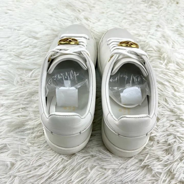 Louis Vuitton Louis Vuitton Stylish White Low-Top Sneakers -2508 Size US 6 / IT 36 - 5 Thumbnail