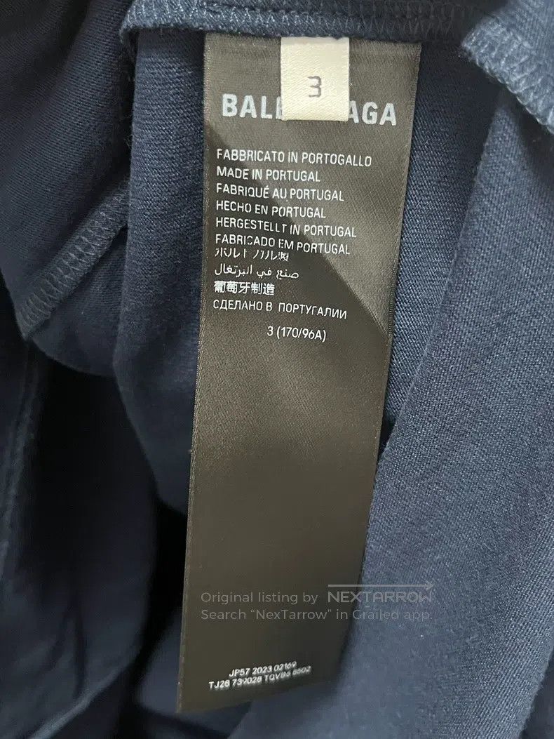 Balenciaga Balenciaga Charity Wheat Lettering Printed Round Neck Slim Size US L / EU 52-54 / 3 - 8 Thumbnail