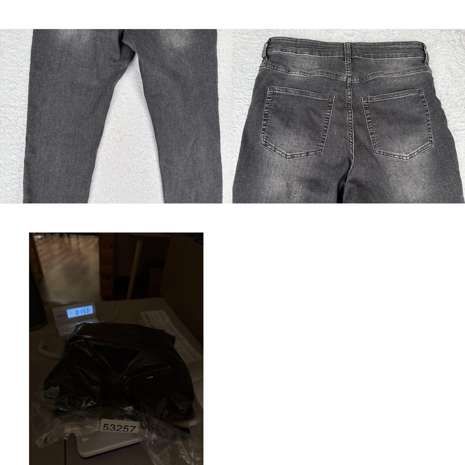 H&M H&M Jeans Women 10 Gray Skinny Slim Fit Mid Rise Charcoal Wash Denim 28x28 Jeans Womens Slim 90s City Pant Size 32" / US 10 / IT 46 - 10 Thumbnail