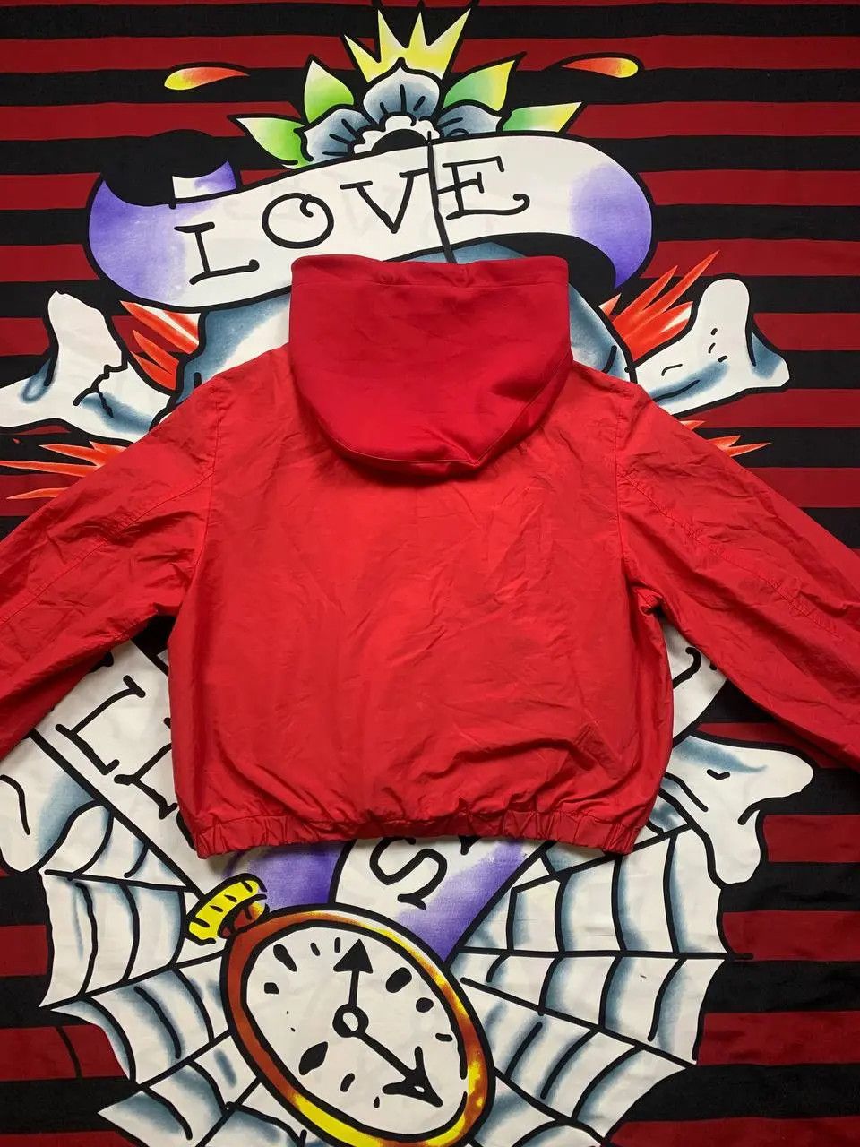 Love Moschino Moschino cropped red hooded womens jacket Size 4US Size S / US 4 / IT 40 - 2 Thumbnail