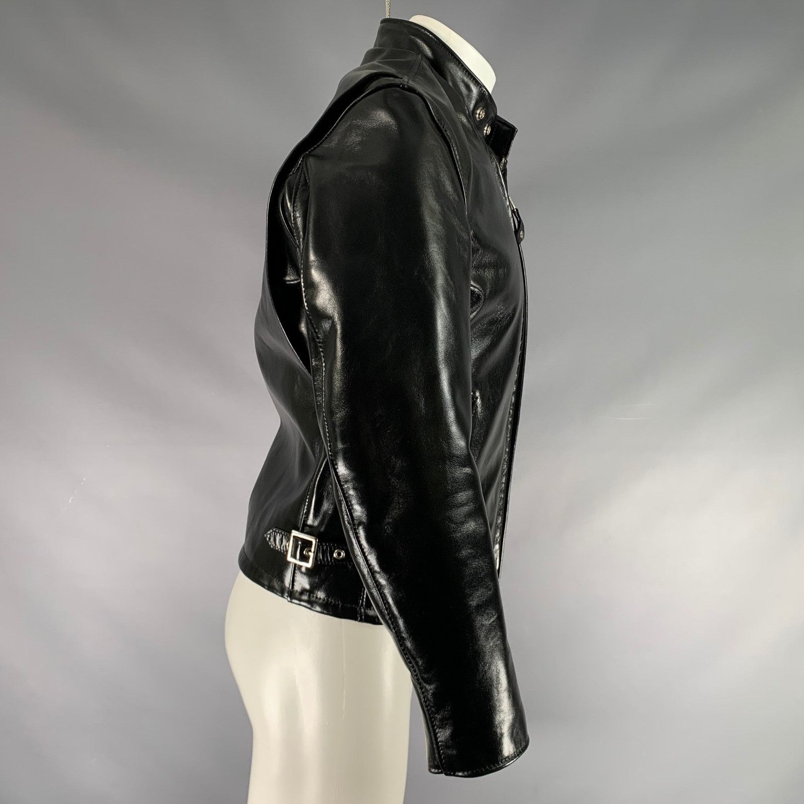 Schott PERFECTO Black Leather Motorcycle Jacket Size US M / EU 48-50 / 2 - 2 Thumbnail