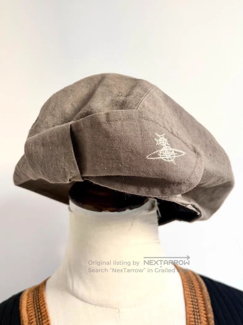 Vivienne Westwood Vivienne Westwood Greyish Brown Bow Tie Saturn Embroidered Size ONE SIZE - 1 Thumbnail
