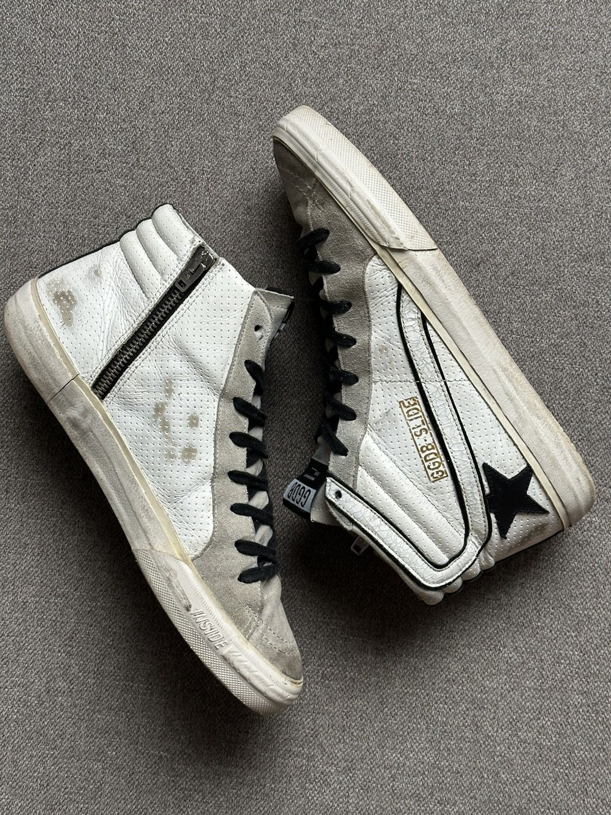 Golden Goose Golden Goose Deluxe Brand GGDB Slide high sneakers women's Size US 10 / IT 40 - 3 Thumbnail