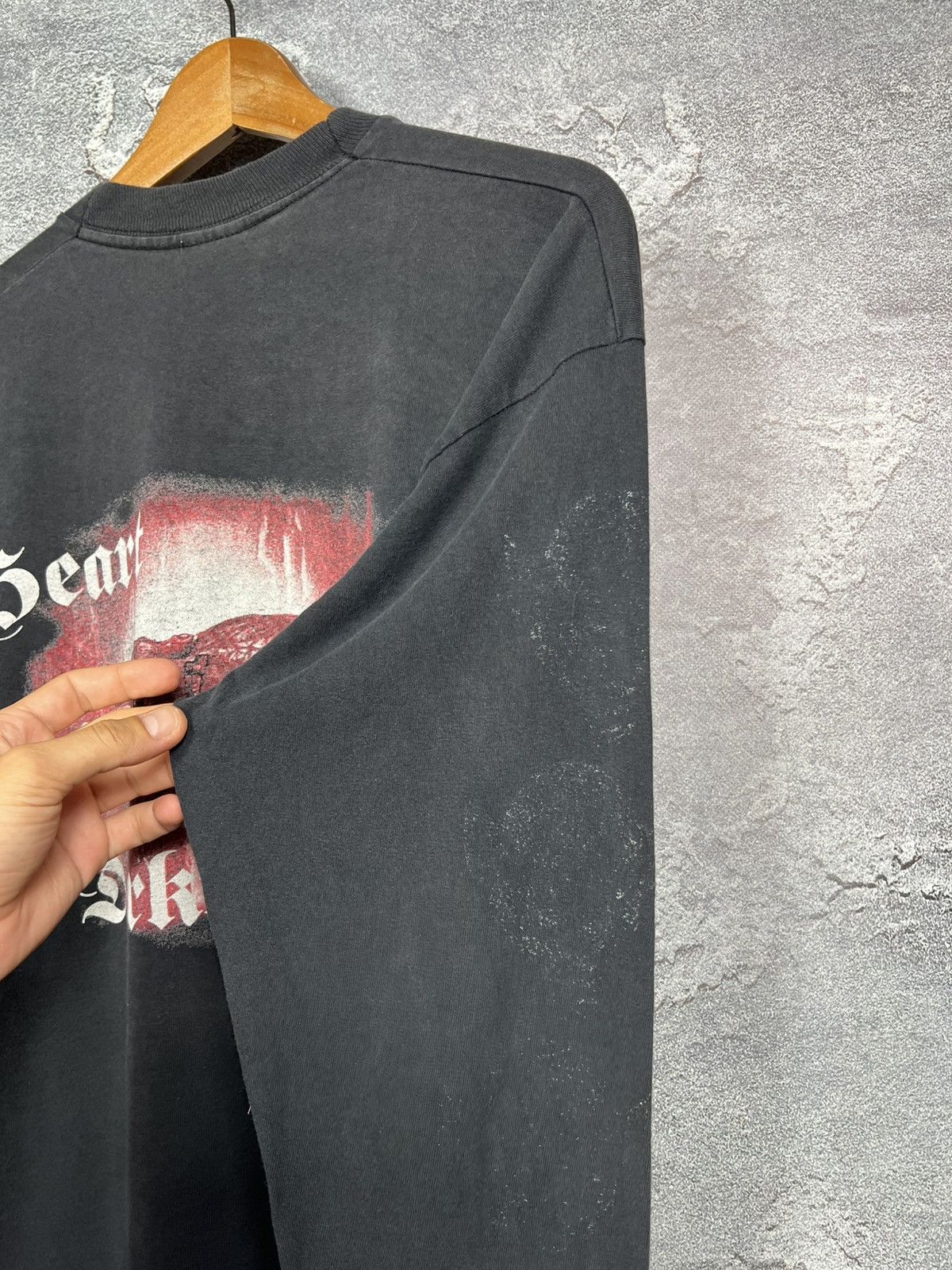 Band Tees Vintage 1995 Grave Digger Long Sleeve Heart of Darkness Size US L / EU 52-54 / 3 - 14 Thumbnail