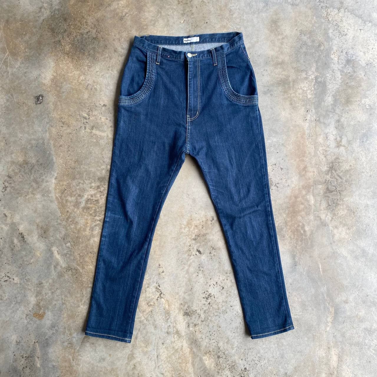 Ne-Net NET NET BY ISSEY MIYAKE DENIM MUSHROOM LOGO HIGHRISE SLIMFIT Size US 29 - 3 Thumbnail