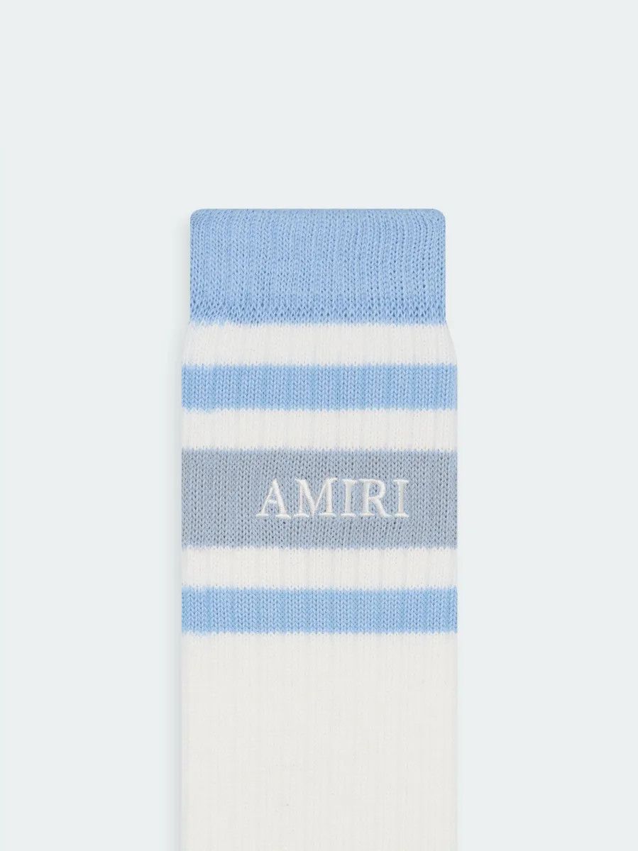 Amiri o1s1wg110525 Size: OS / Stack Stripe Chunky Sock Blue/White Size ONE SIZE - 3 Thumbnail
