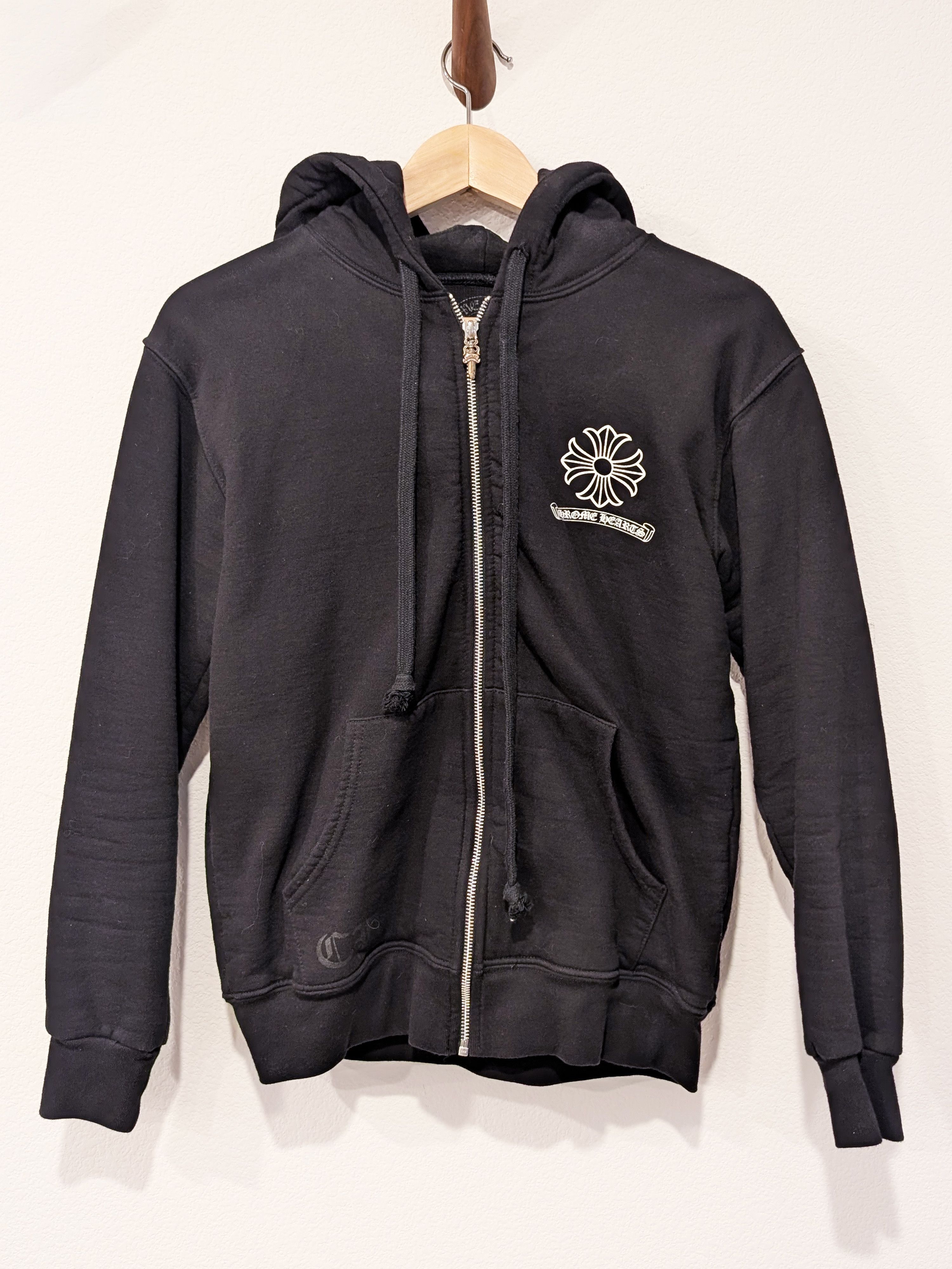 Chrome Hearts Chrome Heart Dagger Red Hoodie Zip | Grailed