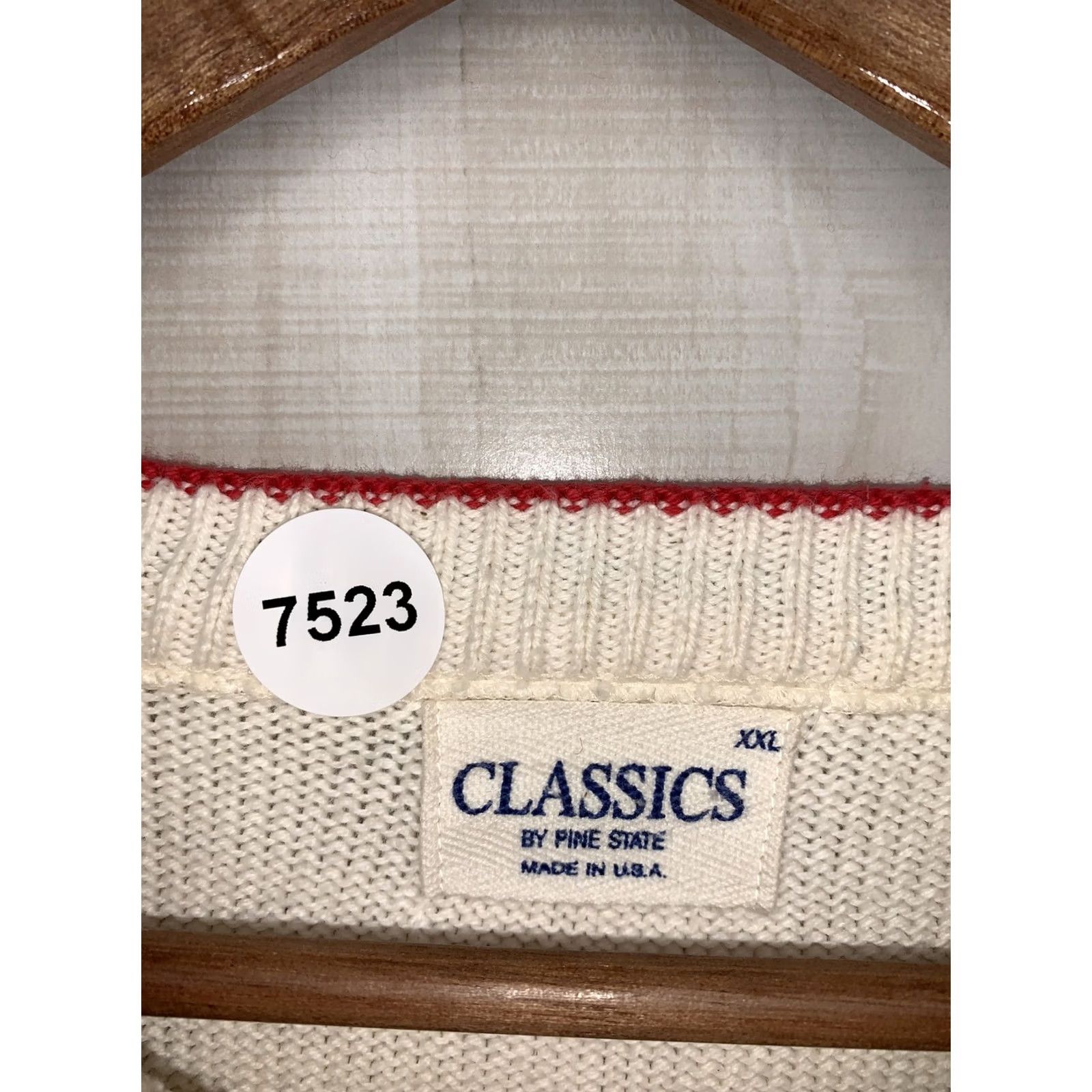 Vintage Vintage Pine State Classics Mens Knit Ivory Sweater 2XL KnIT 1980-90s Manheim Auctions By Pine State Classics Mens Knit Ivory Sweater Size US XXL / EU 58 / 5 - 3 Thumbnail