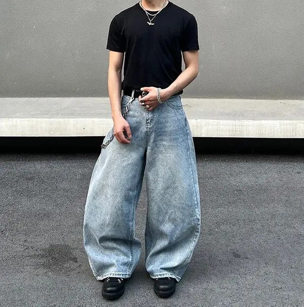 Jean Baggy Wide Leg Jeans Size US 30 / EU 46 - 2 Thumbnail