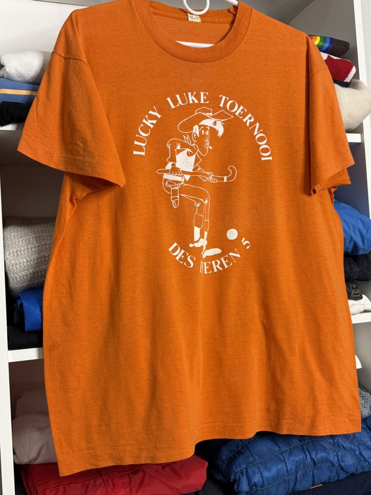 Other Vintage 1990s Lucky Luke Hockey Tournament Promo tshirt szXL Size US XL / EU 56 / 4 - 2 Thumbnail