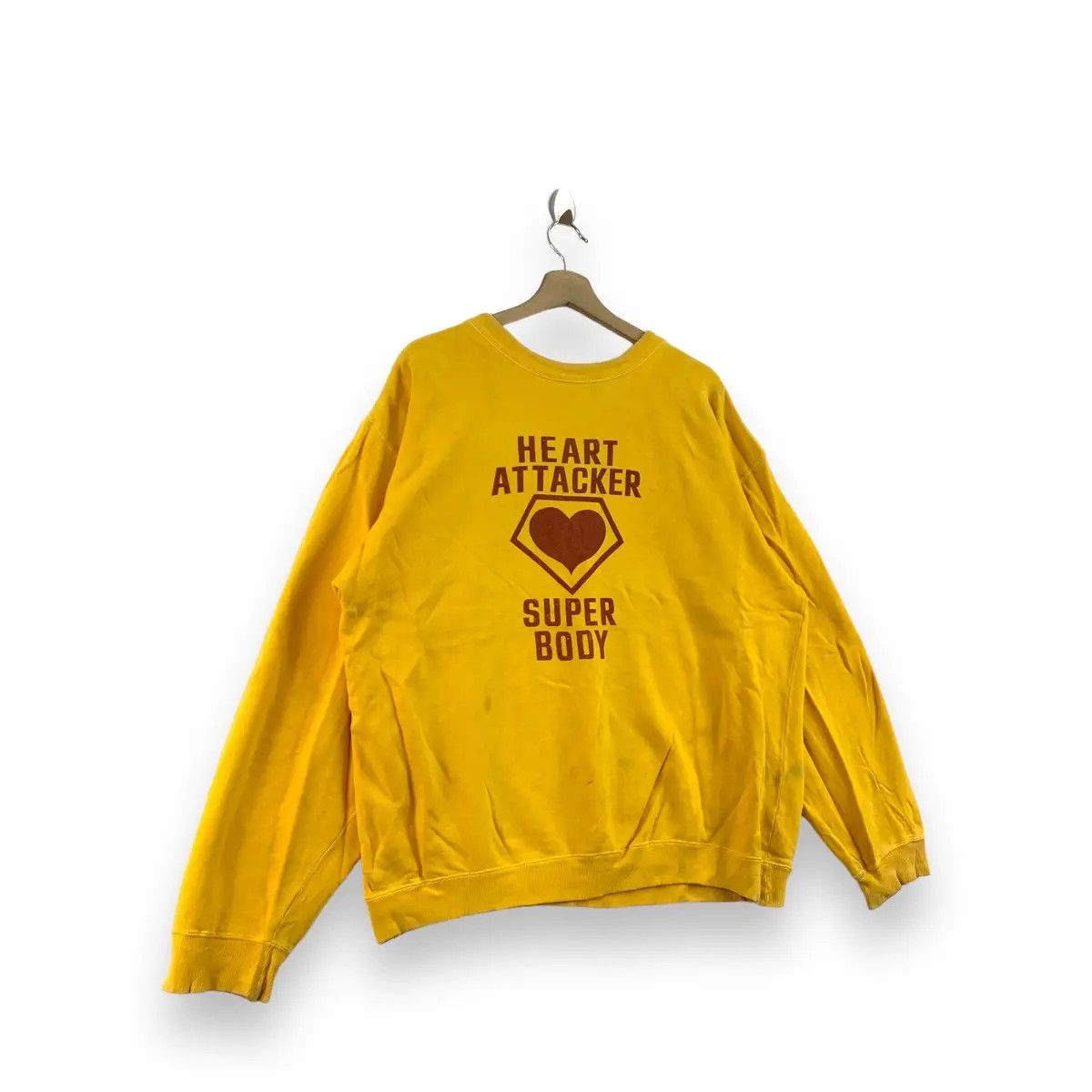 Vintage Vintage YOLORS HEART ATTACKER Super Lover Sweatshirt Size XXL / US 16-18 / IT 52-54 - 5 Thumbnail