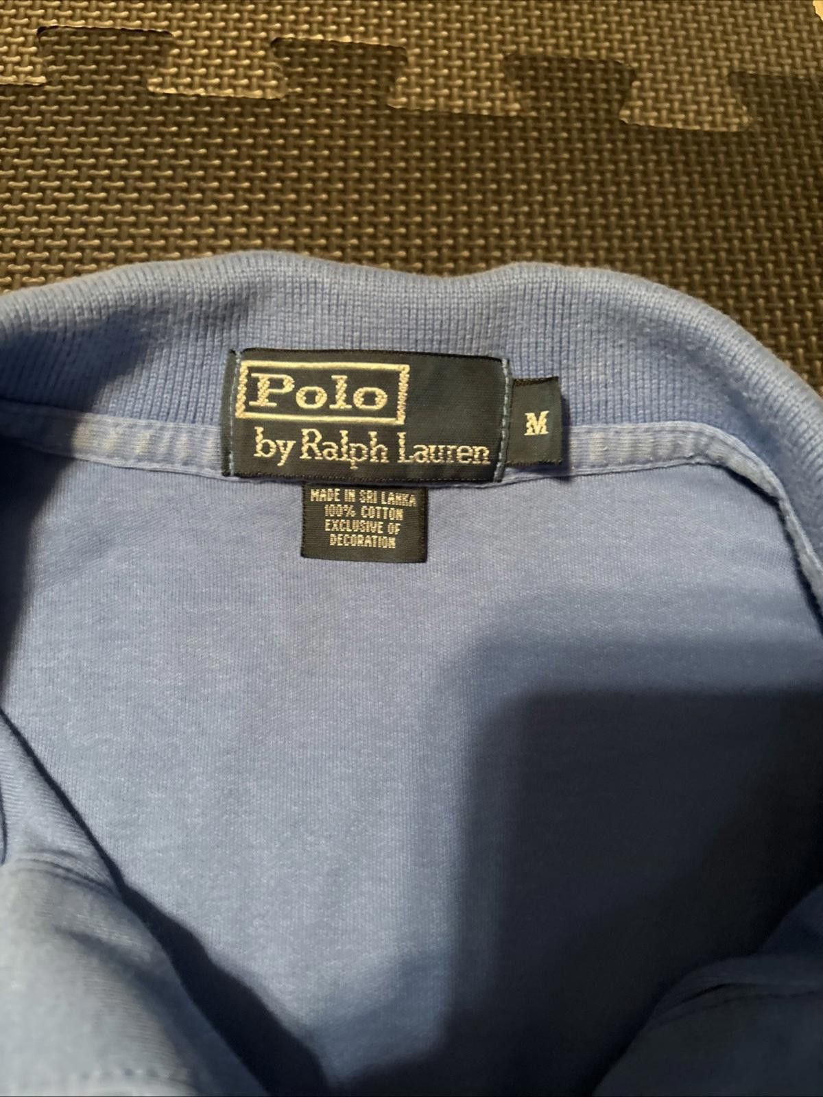 Polo Ralph Lauren Vintage Polo Ralph Lauren Polo Shirt Blue Men's Size Medium Size US M / EU 48-50 / 2 - 2 Thumbnail