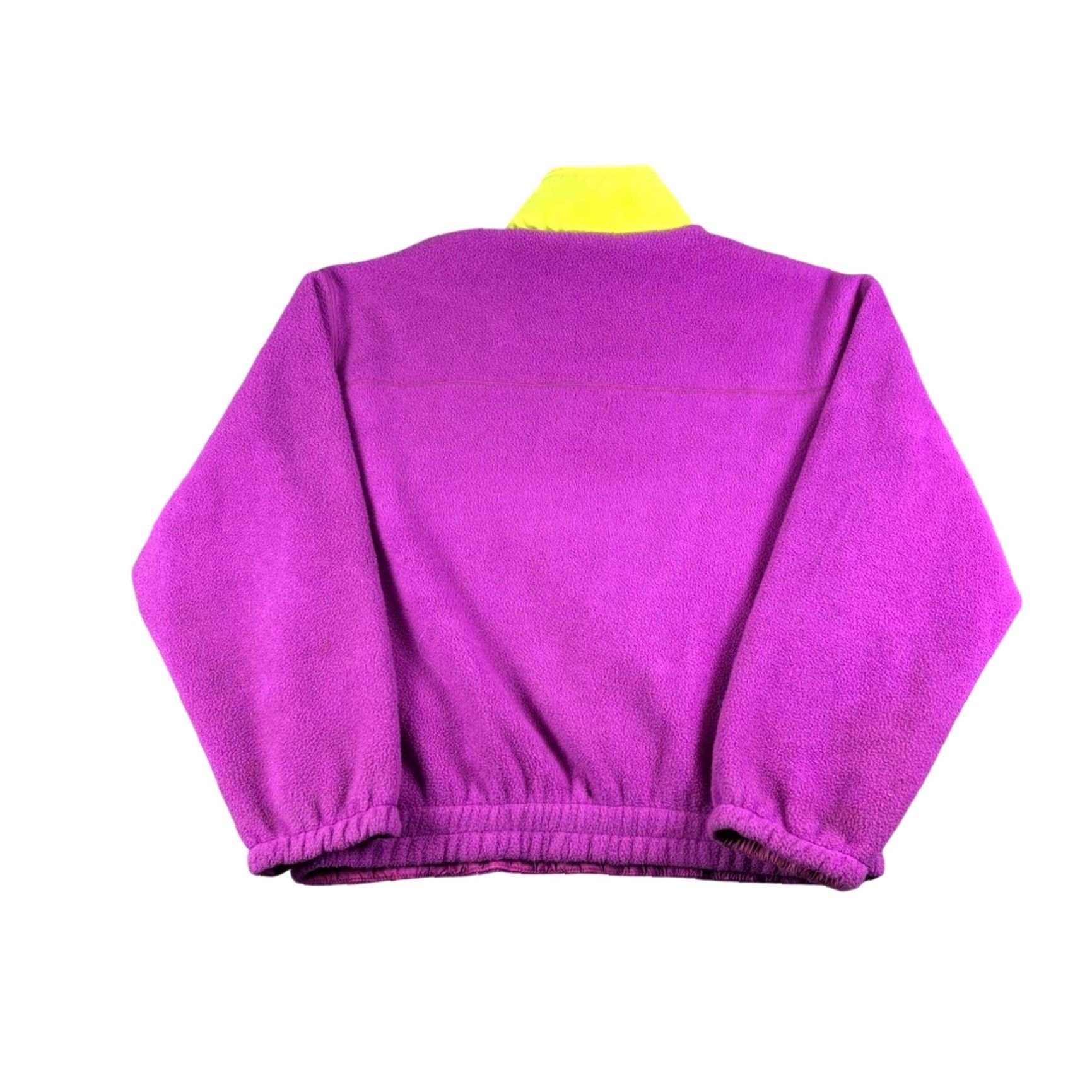 Barker VINTAGE Marker Fleece Quarter Zip Pullover Jacket Adult Men Large Purple 90s Ski Causal Zipper Pockets Logo Size US L / EU 52-54 / 3 - 3 Thumbnail
