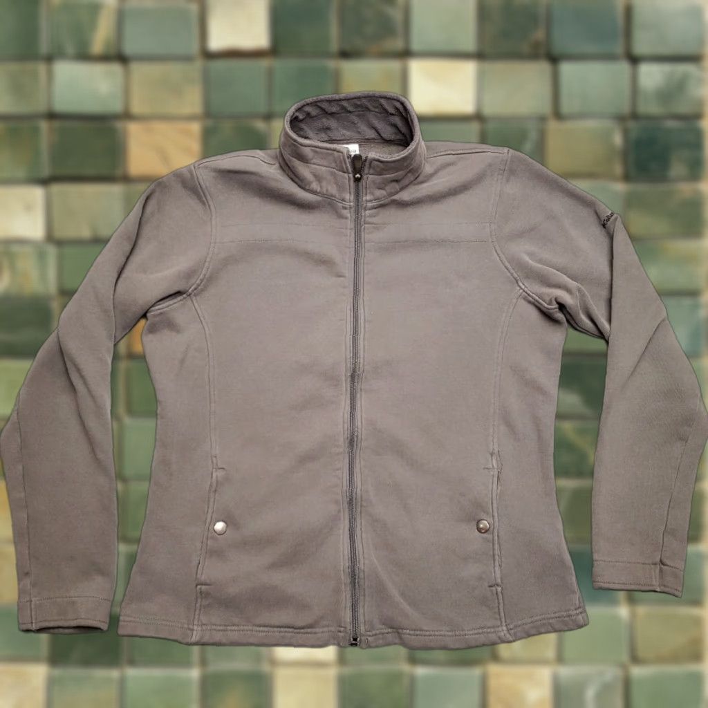 Vintage VINTAGE Columbia Jacket Womens L Gray Full Zip Fleece Casual Hike Camp outdoor Gorp Size L / US 10 / IT 46 - 1 Thumbnail