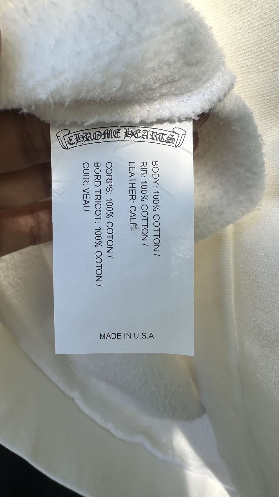 Chrome Hearts Chrome Hearts White & Leopard Cross Patch Sweatshirt Size US L / EU 52-54 / 3 - 20 Thumbnail