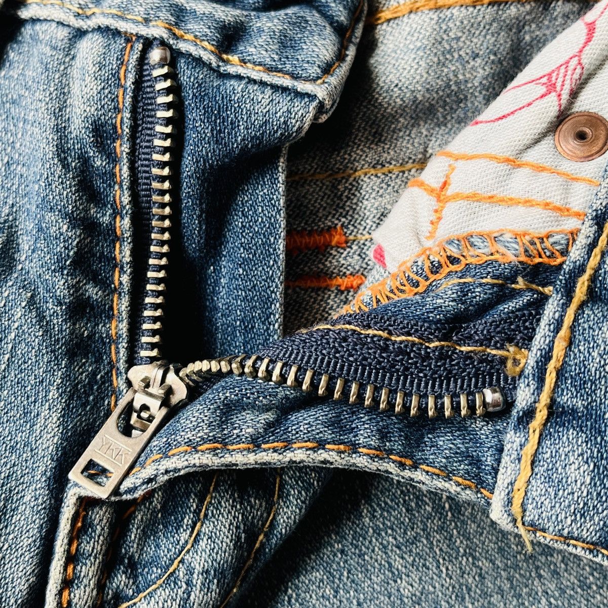 Seditionaries Flared TRUE RELIGION Distressed Patches Sashiko Jeans Size US 28 / EU 44 - 18 Thumbnail