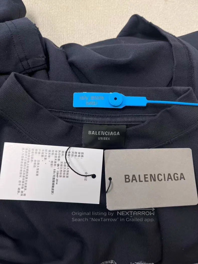 Balenciaga Balenciaga Logo Letter Print Round Neck Short Sleeve T-Shi Size US M / EU 48-50 / 2 - 5 Thumbnail