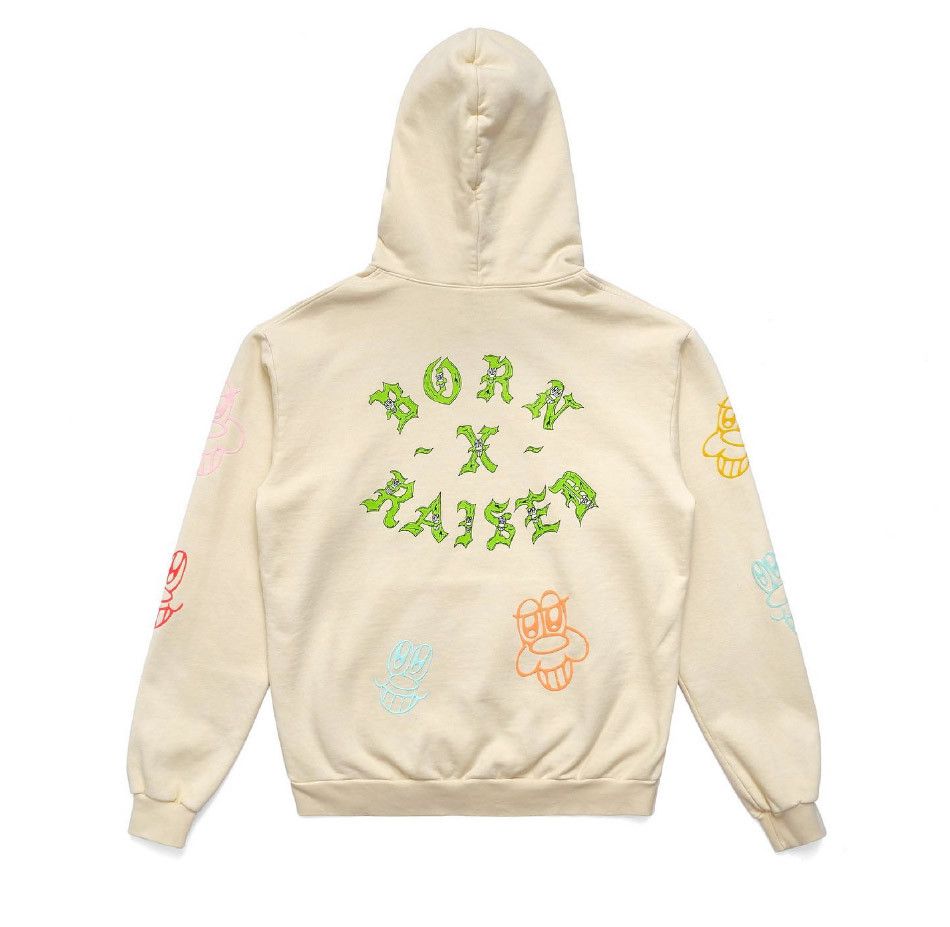 Born x Raised Hoodie Delusions Collection Graffiti Pastel L