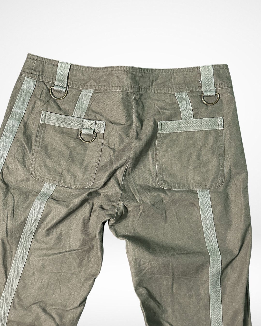 Japanese Brand 2000s Bondage Strap Capri Pants Size US 30 / EU 46 - 6 Thumbnail