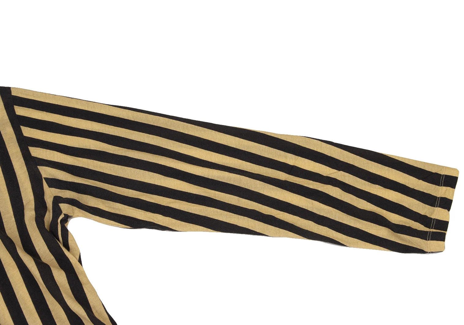 Dries Van Noten Floral Print Striped Cut-and-Sew Top in Yellow and Black Size US M / EU 48-50 / 2 - 4 Thumbnail