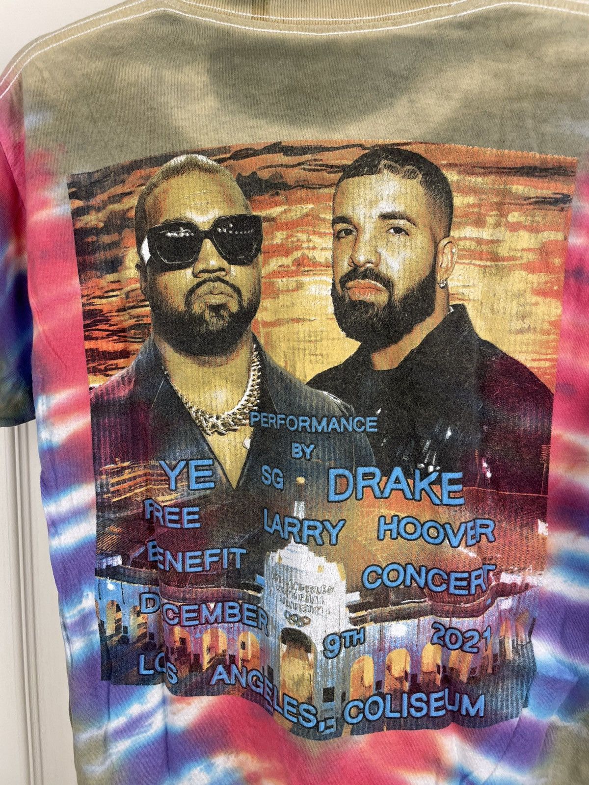 Kanye West Free Larry Hoover Kanye & Drake Concert Tee 2021 Size US S / EU 44-46 / 1 - 4 Thumbnail