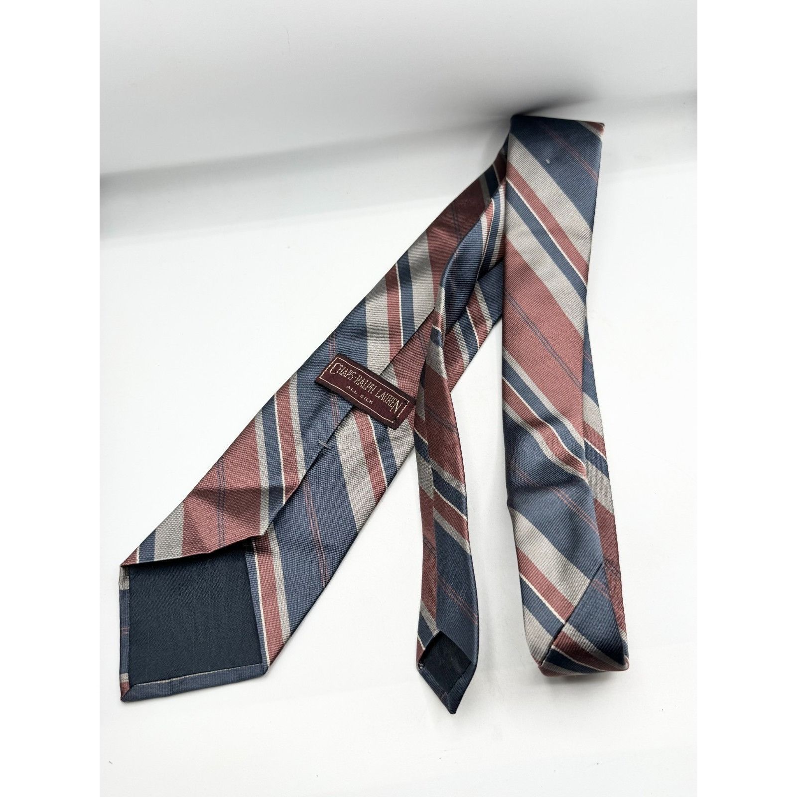 Chaps Vintage Chaps Ralph Lauren Stripe Silk Tie necktie Size ONE SIZE - 4 Thumbnail
