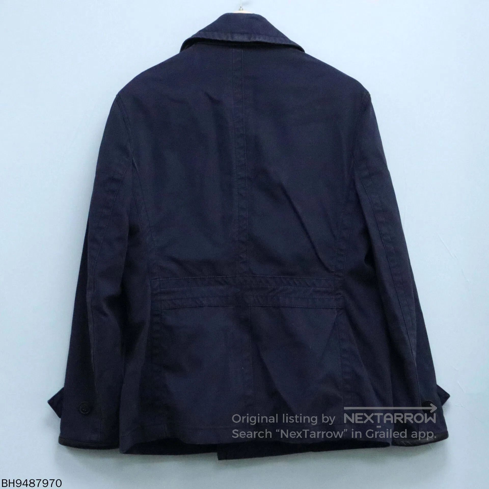 Burberry Burberry Double-Breasted Design Jacket in Blue. Size US M / EU 48-50 / 2 - 2 Thumbnail