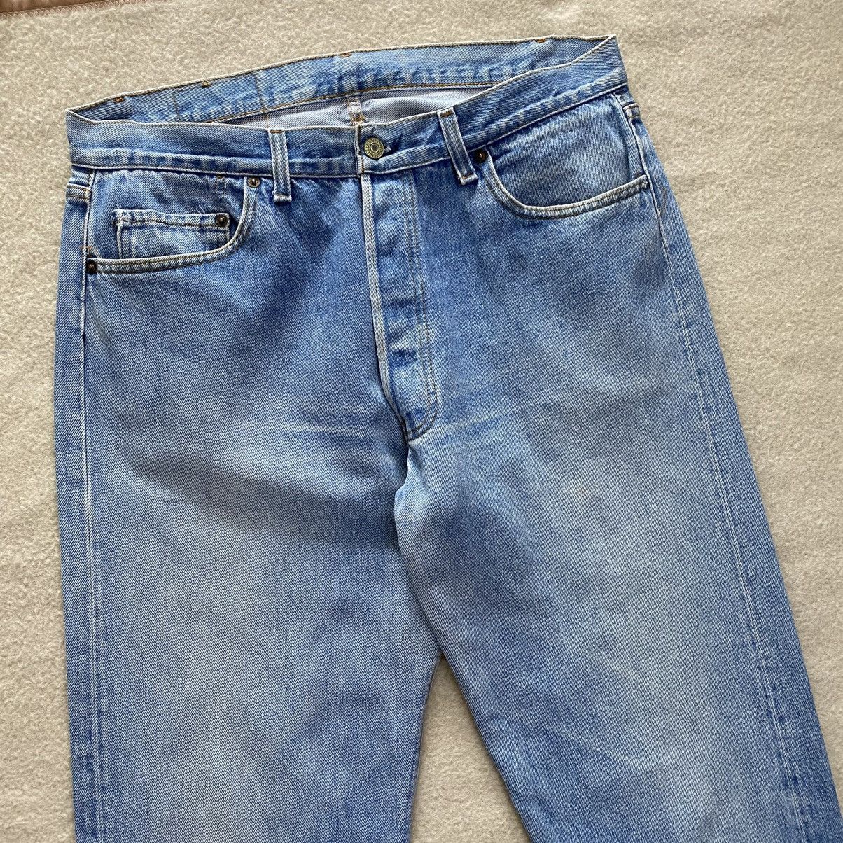 Levi's × Vintage Vintage 90's Levi's 501 Distressed Denim w35 Size US 35 - 2 Thumbnail
