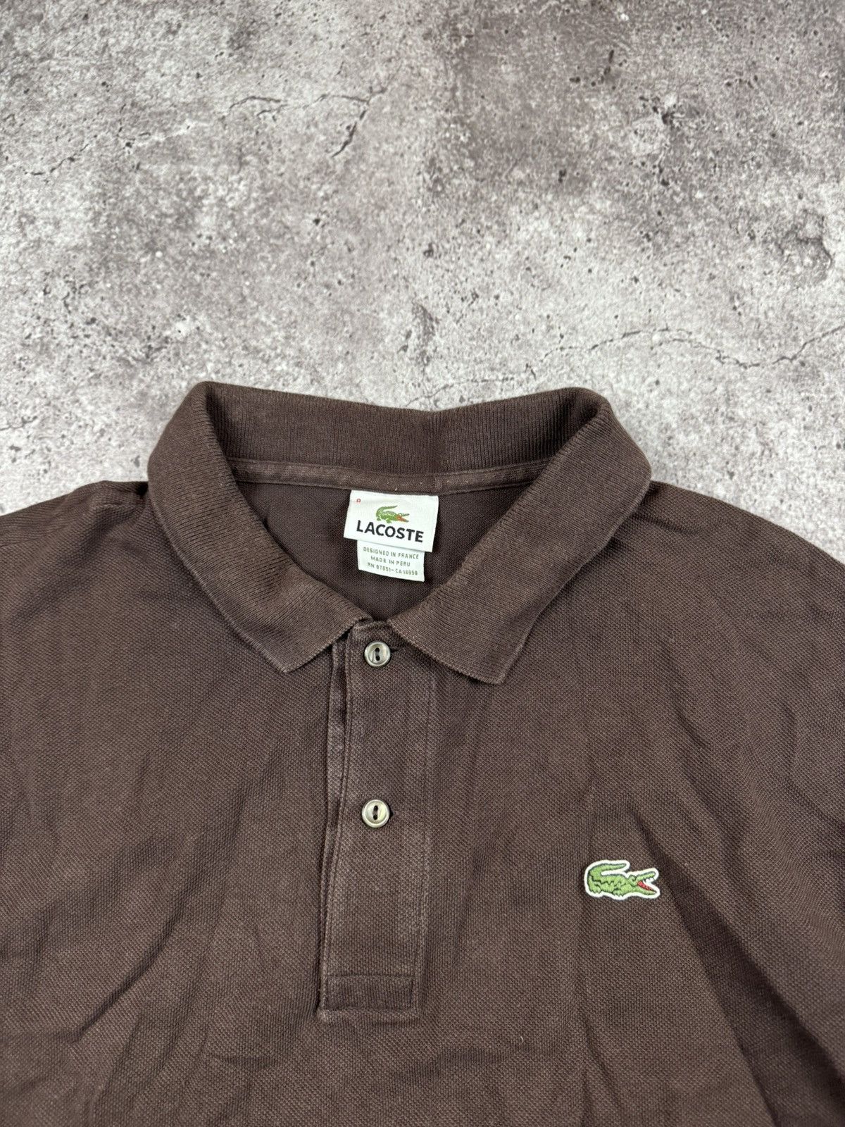 Lacoste 🇫🇷 Vintage Lacoste Y2K polo t-shirt made in France retro rare Size US XXL / EU 58 / 5 - 3 Thumbnail