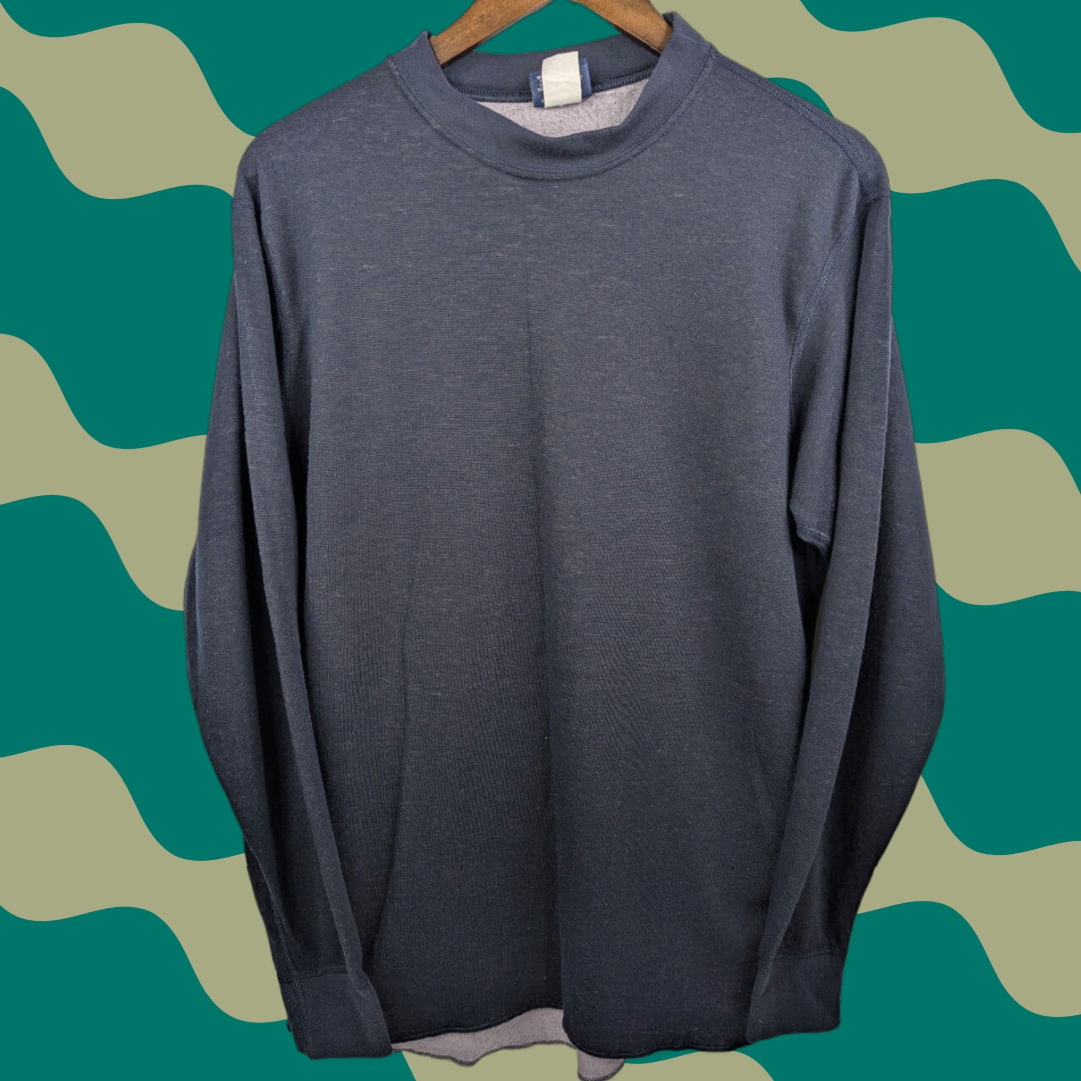 Vintage Body-Sensors By Terramar Navy Blue Baselayer Top Shirt Men's Large Size US L / EU 52-54 / 3 - 1 Thumbnail