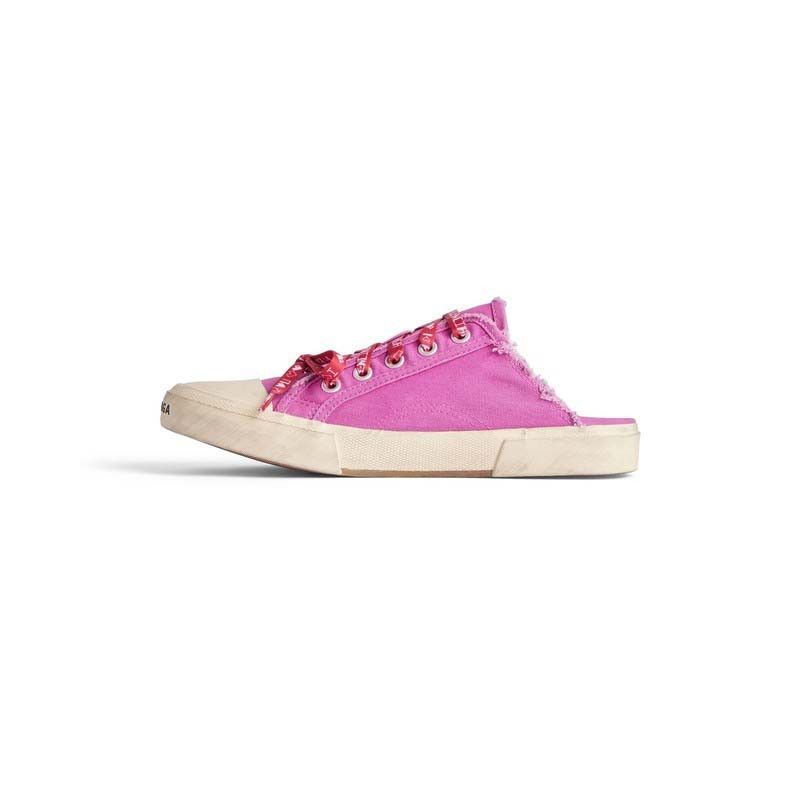 Balenciaga o1s1rm0525 Paris Mules in Pink/Beige Size US 6 / IT 36 - 4 Thumbnail