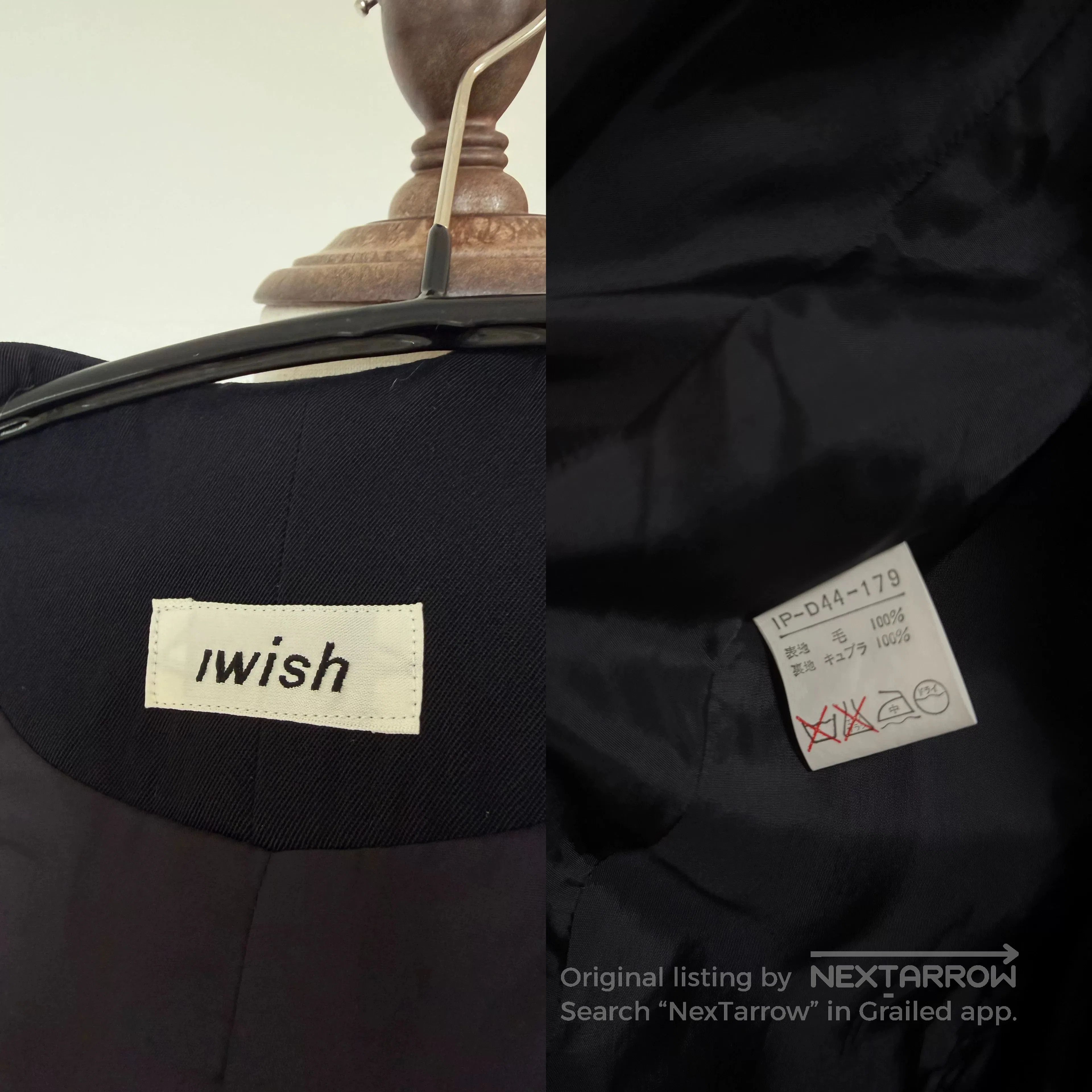 Yashi Yamamuri elegant black long wool dress. Size M / US 6-8 / IT 42-44 - 9 Thumbnail