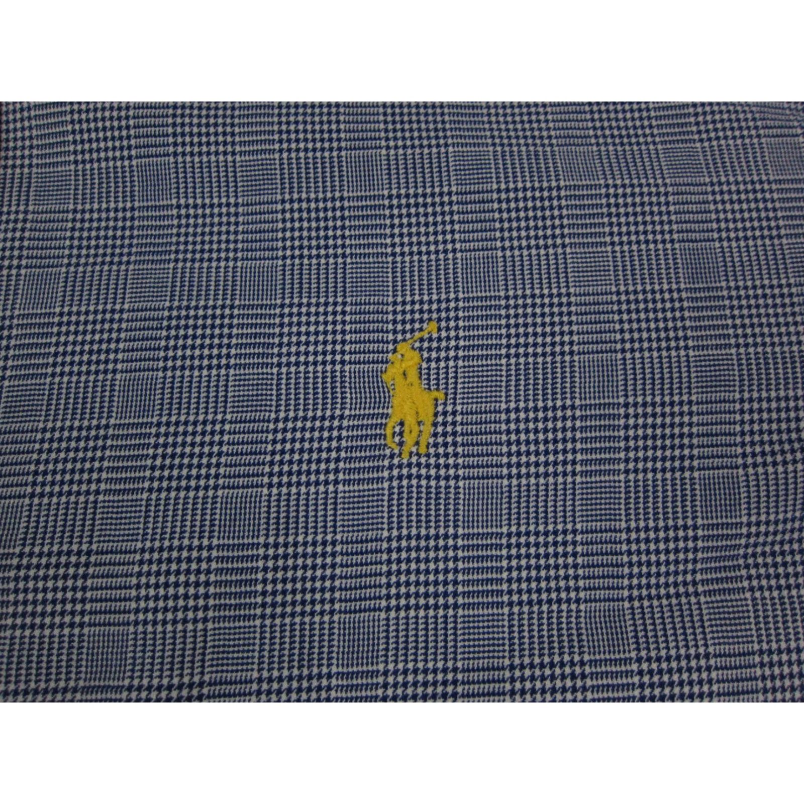 Ralph Lauren VINTAGE Ralph Lauren Shirt Adult Large Blue Yellow Pony Mens Plaid Westerton Size US L / EU 52-54 / 3 - 3 Thumbnail