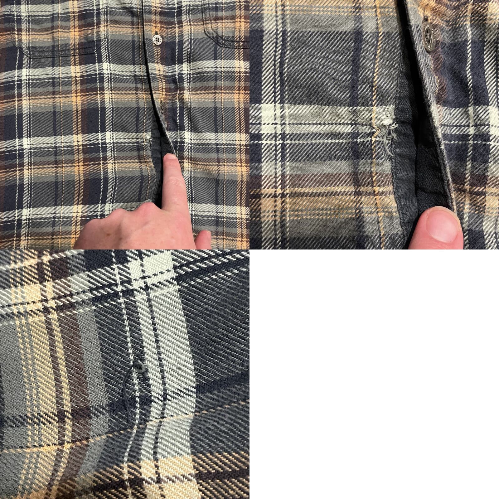 Vintage Kuhl Fugitive Flannel Shirt Mens M Blue Orange Plaid Long Sleeve Button Up Shirt Size US M / EU 48-50 / 2 - 9 Thumbnail
