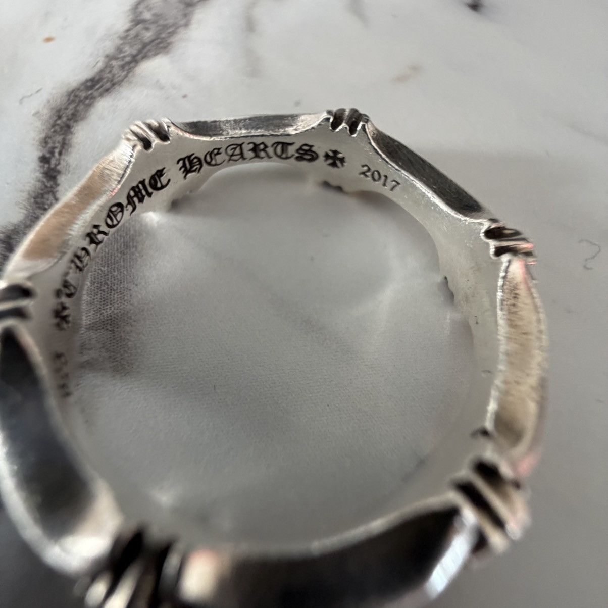 Chrome Hearts Chrome Hearts Plus Bone Ring Size ONE SIZE - 5 Thumbnail