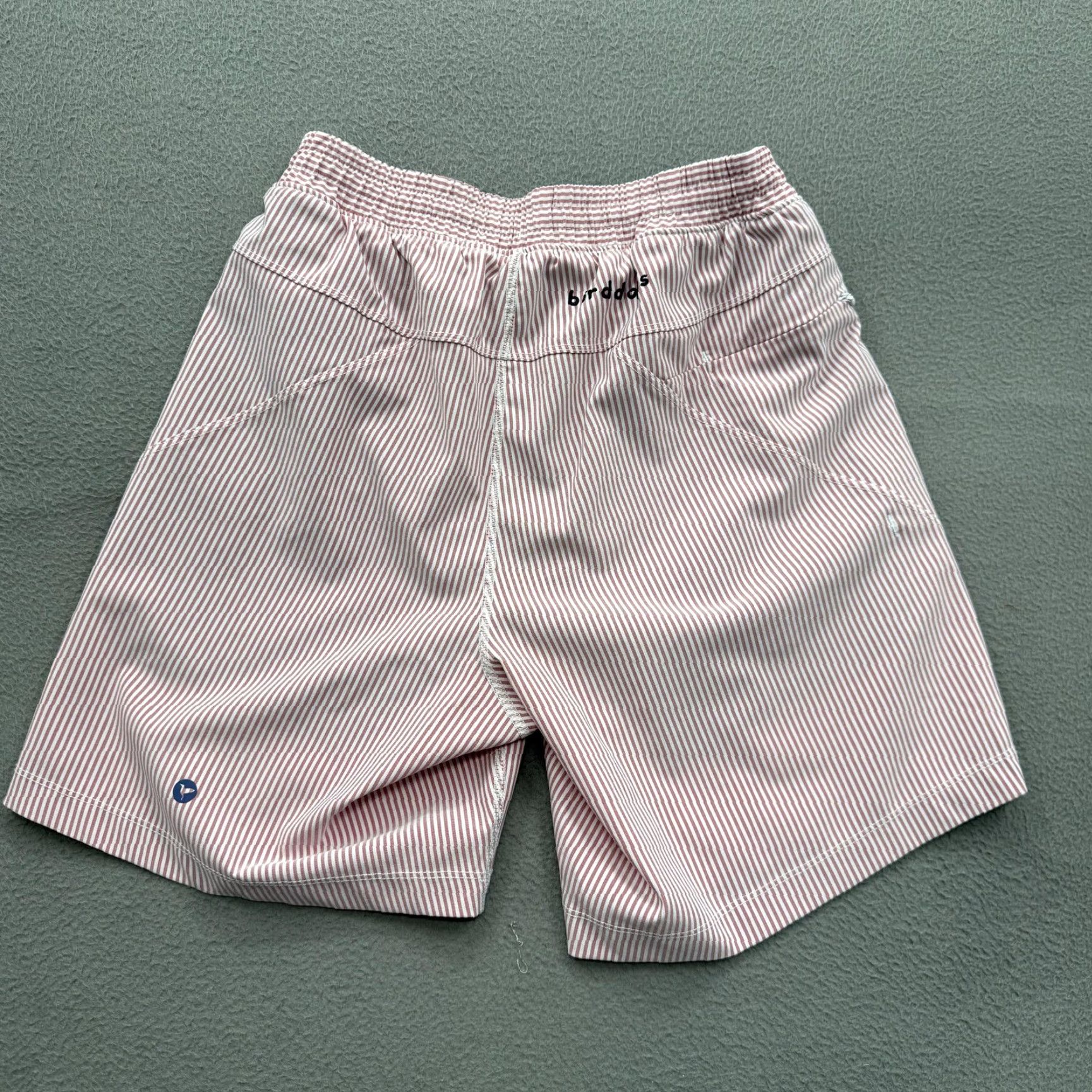 Swims Birddogs Shorts Mens Small Pink Striped Elastic Waist 7 Inseam Lined Casual Swim Random Size US 29 - 2 Thumbnail