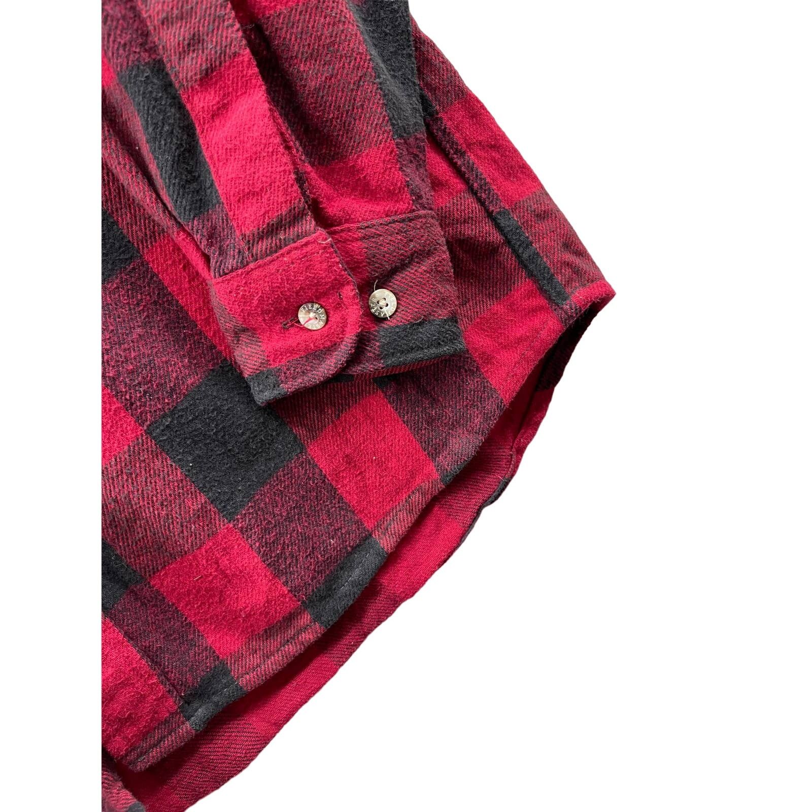 Fieldmaster × Vintage Fieldmaster Midweight Buffalo Check Button Up Flannel Shirt Size US M / EU 48-50 / 2 - 8 Thumbnail