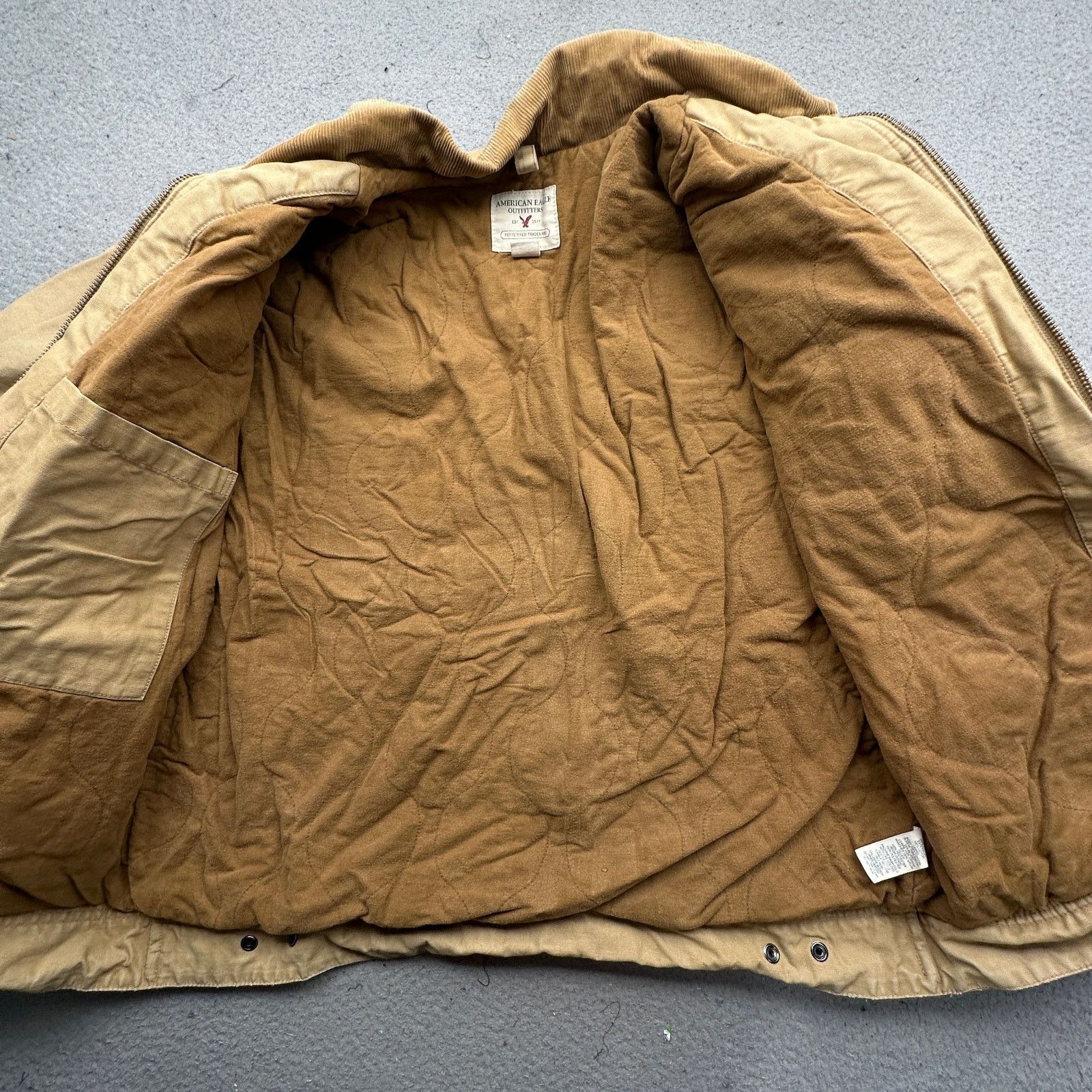 American Eagle Outfitters American Eagle Duck Canvas Lined Work Jacket Mens Large Zip Size US L / EU 52-54 / 3 - 9 Thumbnail