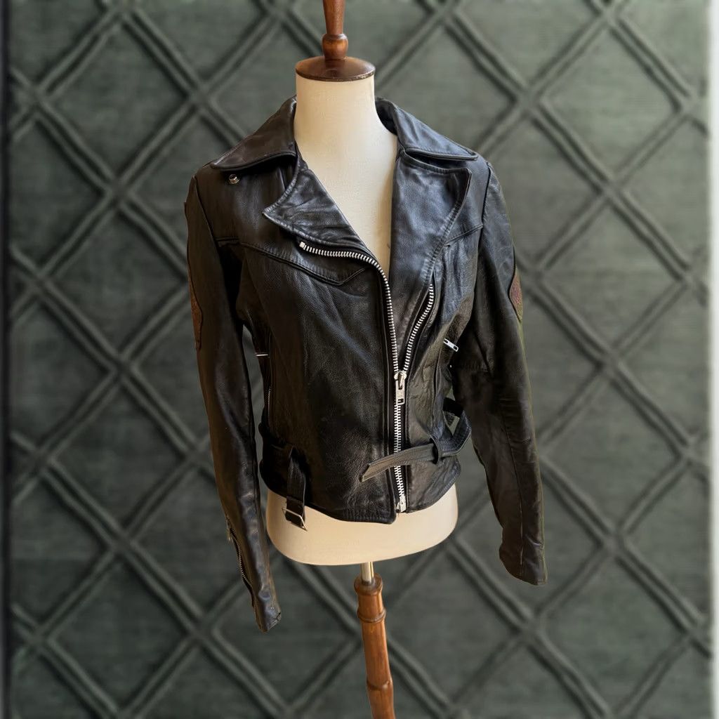 Vintage VINTAGE Universal Rider Women’s Jacket Leather Motorcycle USA Black S Womens Size S / US 4 / IT 40 - 1 Thumbnail