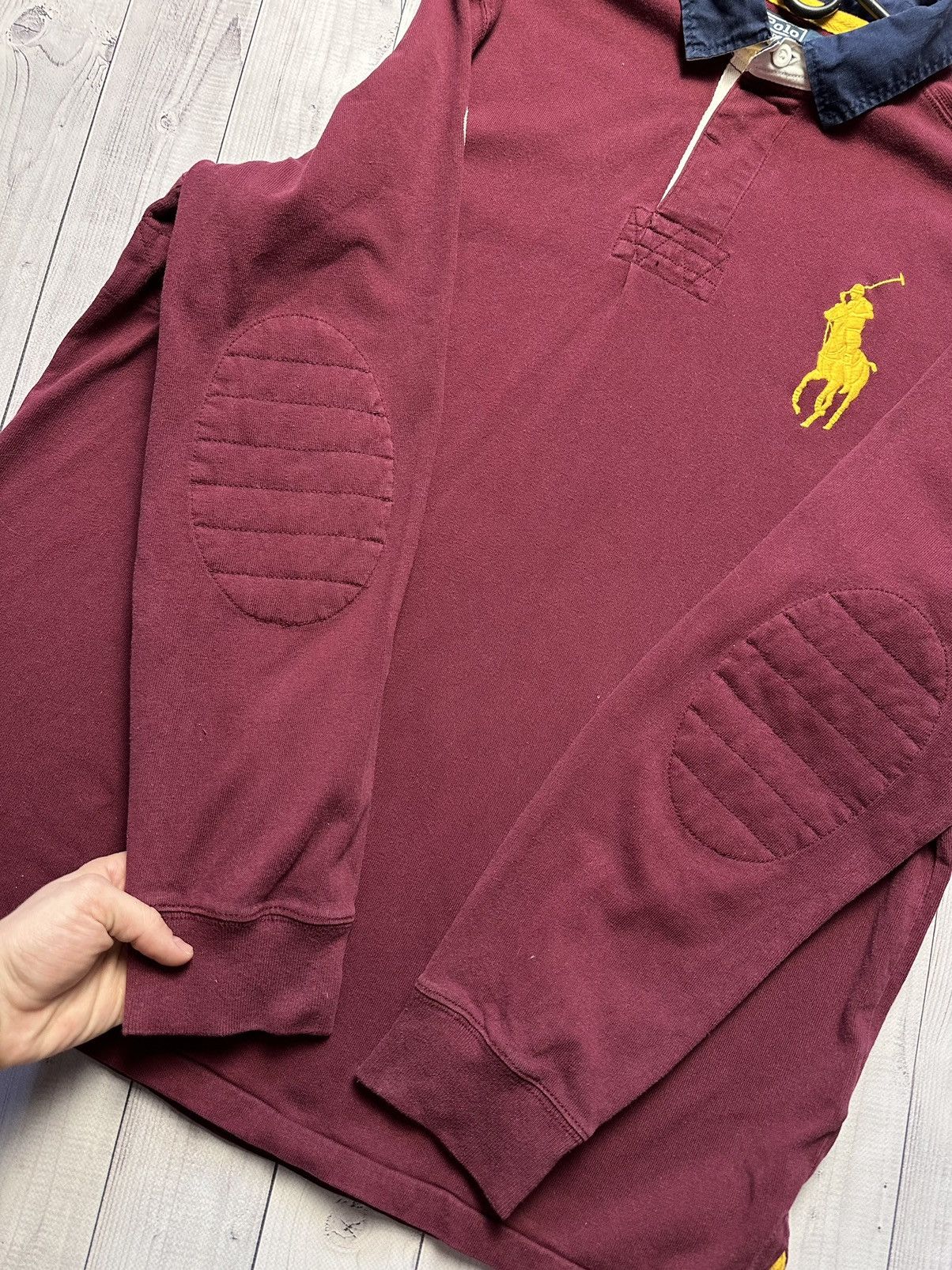 Polo Ralph Lauren × Vintage Vintage Polo Ralph Lauren Long sleeve rugby jersey XL logo Size US XL / EU 56 / 4 - 3 Thumbnail