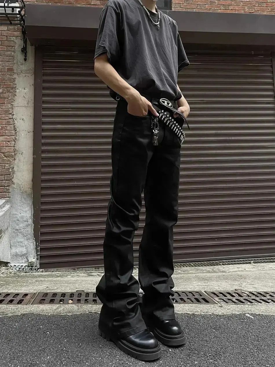 Japanese Brand Wax faced matte glossy jeans Size US 32 / EU 48 - 1 Thumbnail
