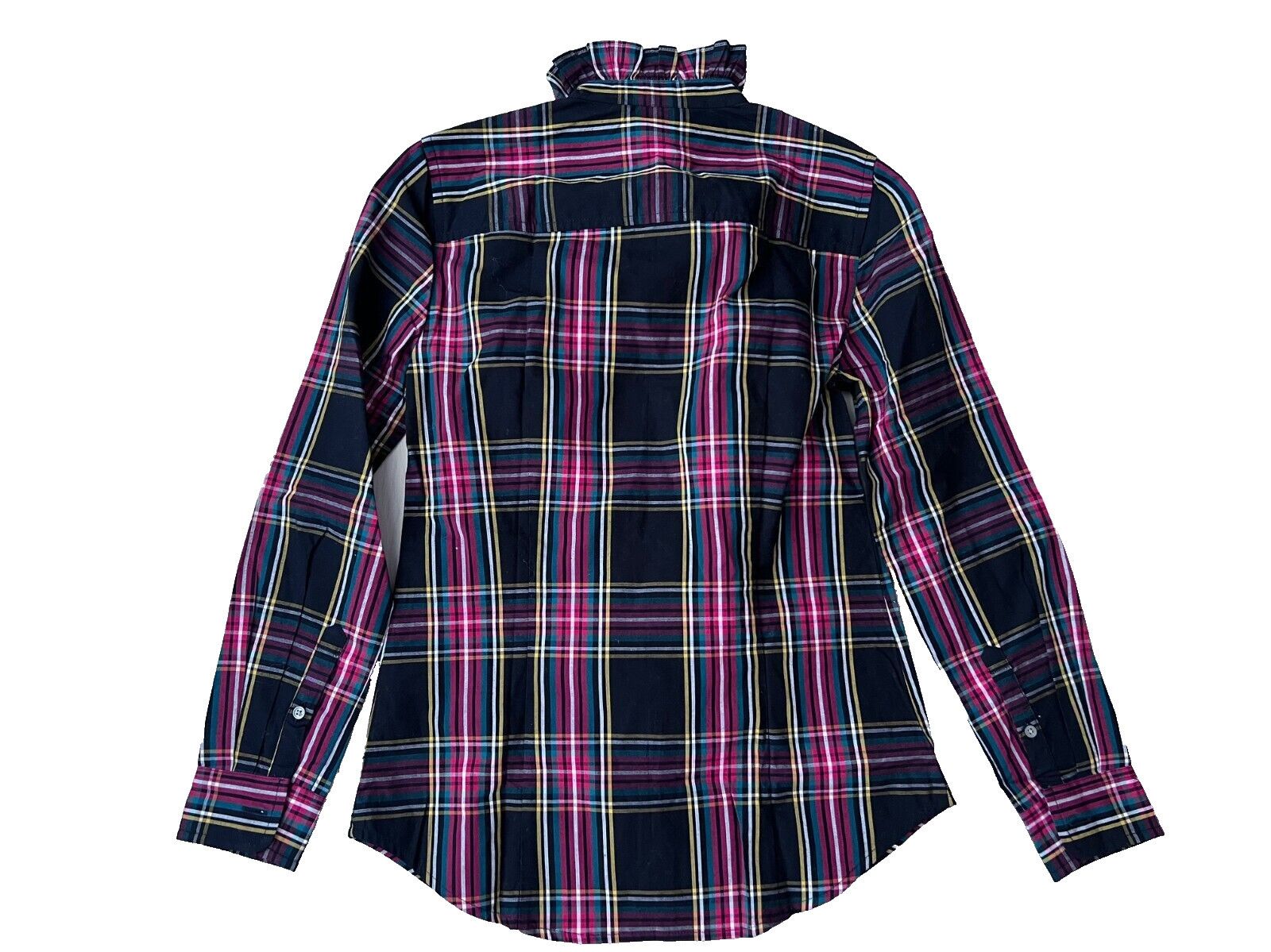 J.Crew J. Crew Petite Stewart Tartan Plaid Jeweled Shirt PXXS Size XXS / US 00 / IT 34 - 4 Thumbnail