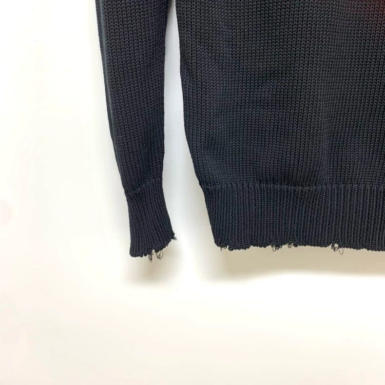 Givenchy Givenchy Black knit sweater with embroidered letter logo Size US XS / EU 42 / 0 - 3 Thumbnail