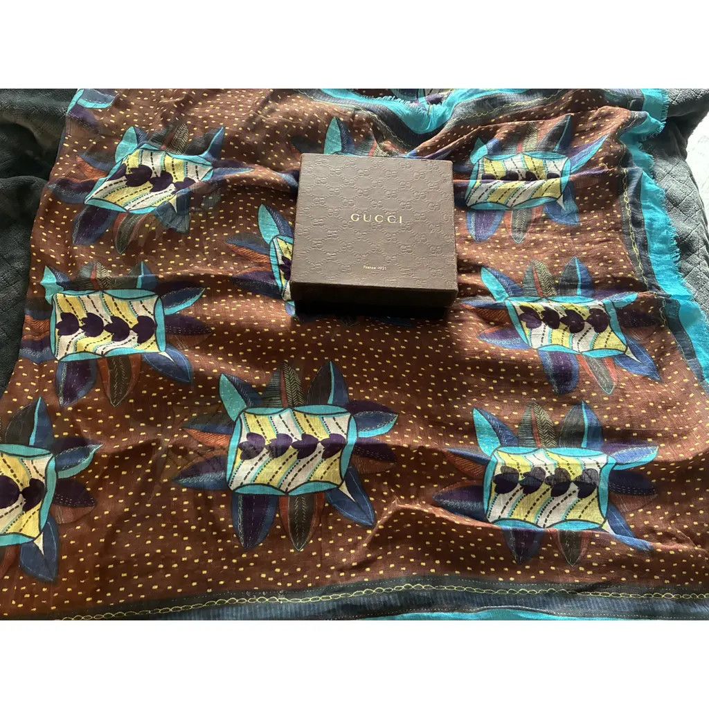 Gucci Gucci Silk Scarf Size ONE SIZE - 4 Thumbnail