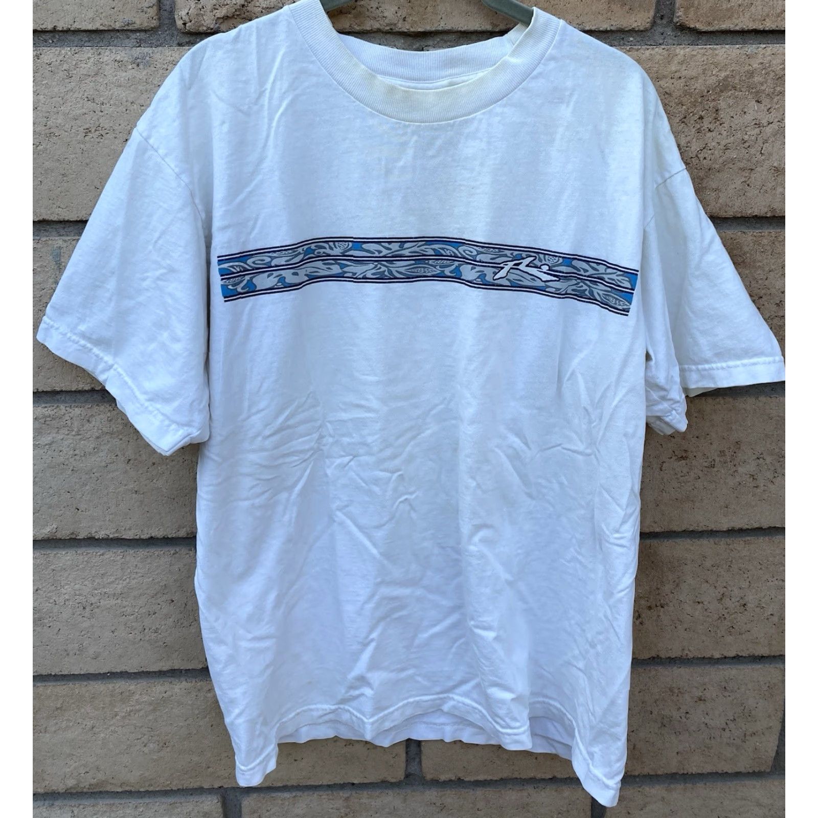 Rusty VINTAGE Rusty T Shirt Logo Tee Front Back Graphics Surf Beach Worn Stain M Mens Shirt M White Cotton Logo Beach 90s Vintage Rusty Brand Tee Size US M / EU 48-50 / 2 - 2 Thumbnail