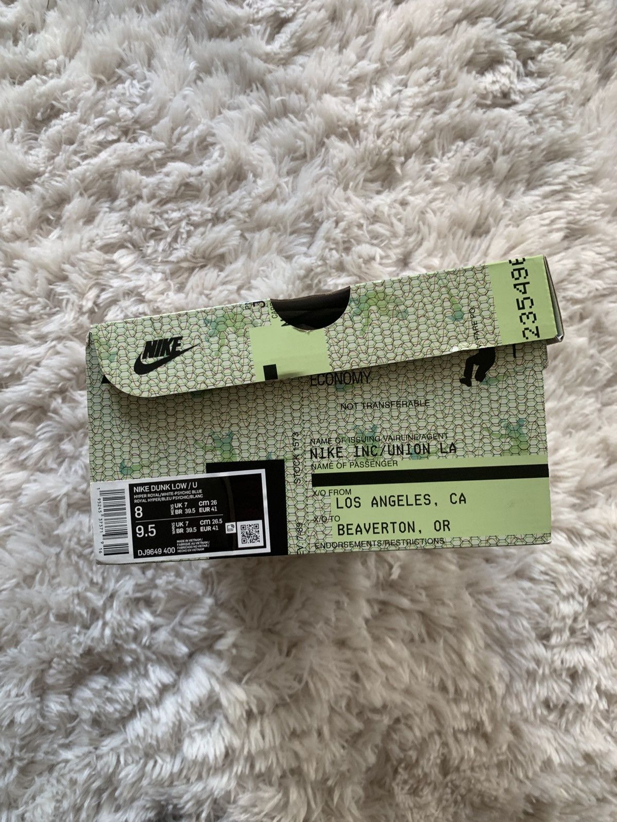 Nike Nike Dunk Low Union LA Argon Passport Pack Size 8 US OG Box Size US 8 / EU 41 - 13 Thumbnail