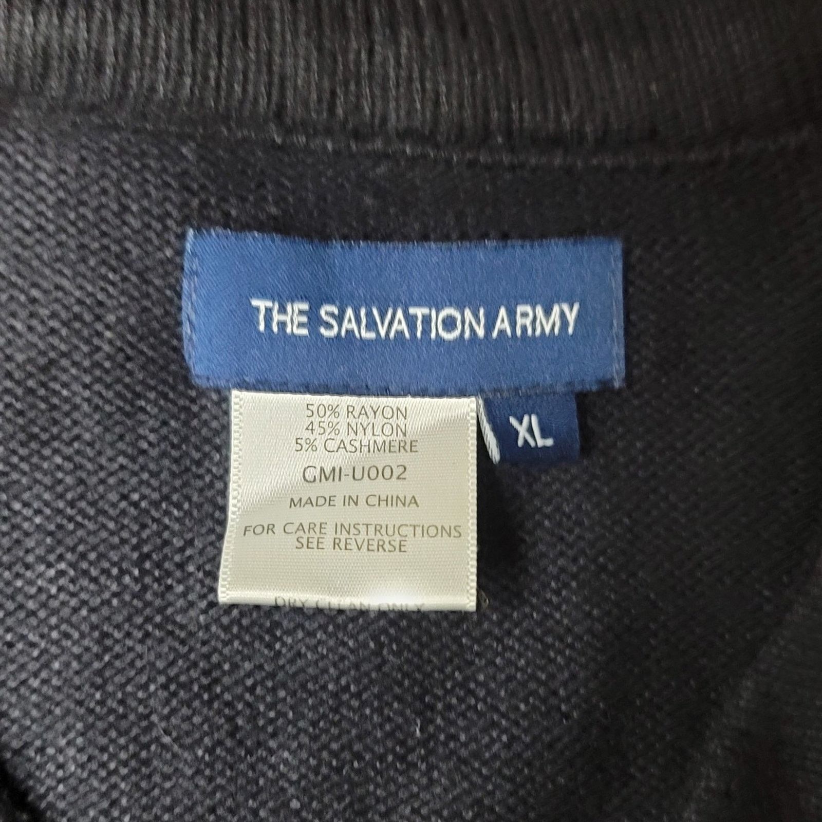 The Unbranded Brand Vtg Salvation Army Full-Zip Sweater Size US XL / EU 56 / 4 - 5 Thumbnail