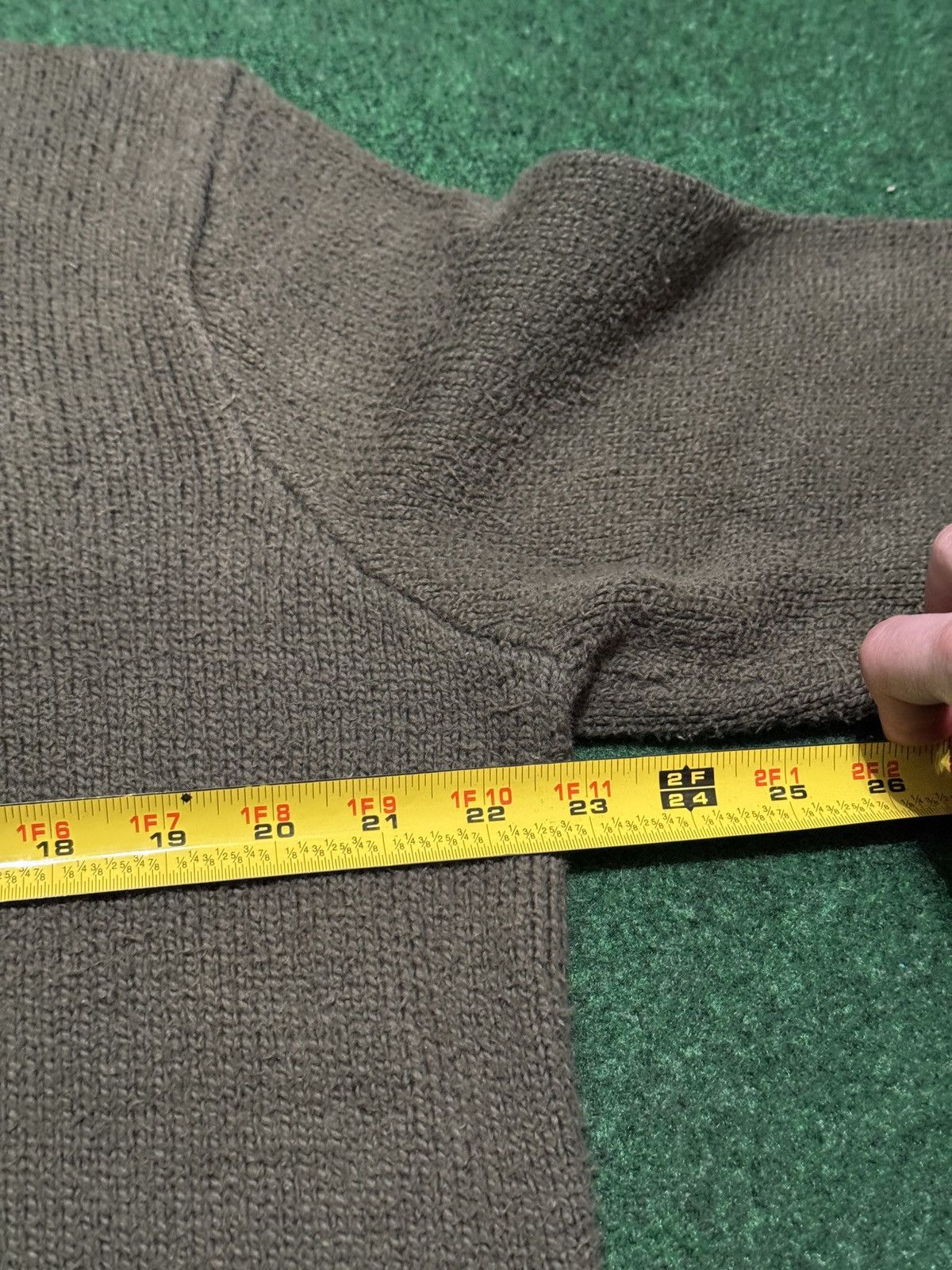 Polo Ralph Lauren Polo Ralph Lauren Vintage 1/4 Zip Cotton Olive Sweatshirt Size US XL / EU 56 / 4 - 6 Thumbnail