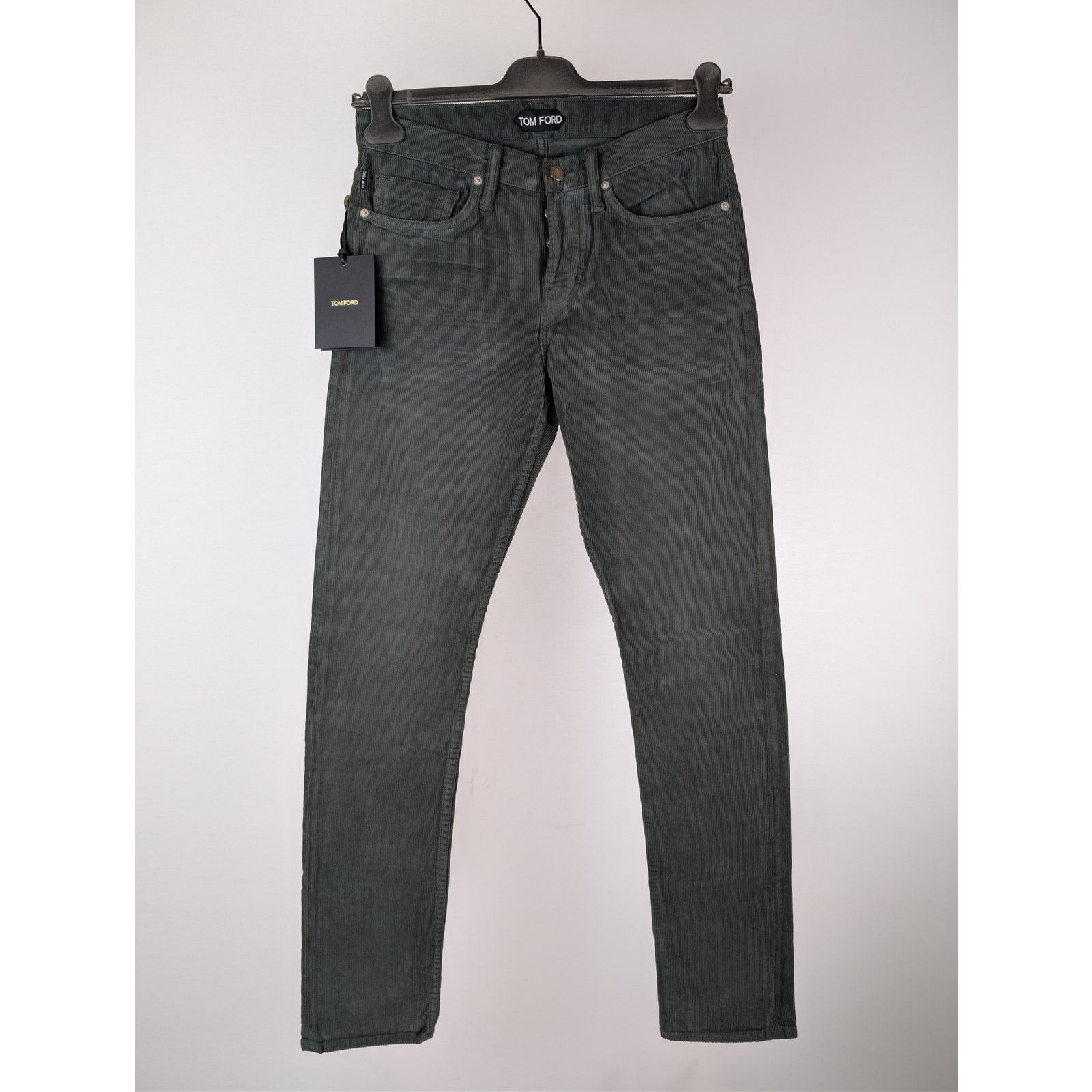 Tom Ford o1rshd1 Slim Fit Denim Jeans in Slate Green Size US 30 / EU 46 - 2 Thumbnail